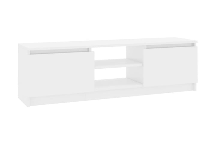 TV-bänk vit högglans 120x30x35,5 cm spånskiva - Vit - Alla Möbler - Förvaring - Tv bänkar