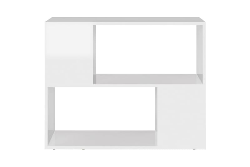 TV-bänk vit högglans 80x24x63 cm spånskiva - Vit - Alla Möbler - Förvaring - Tv bänkar