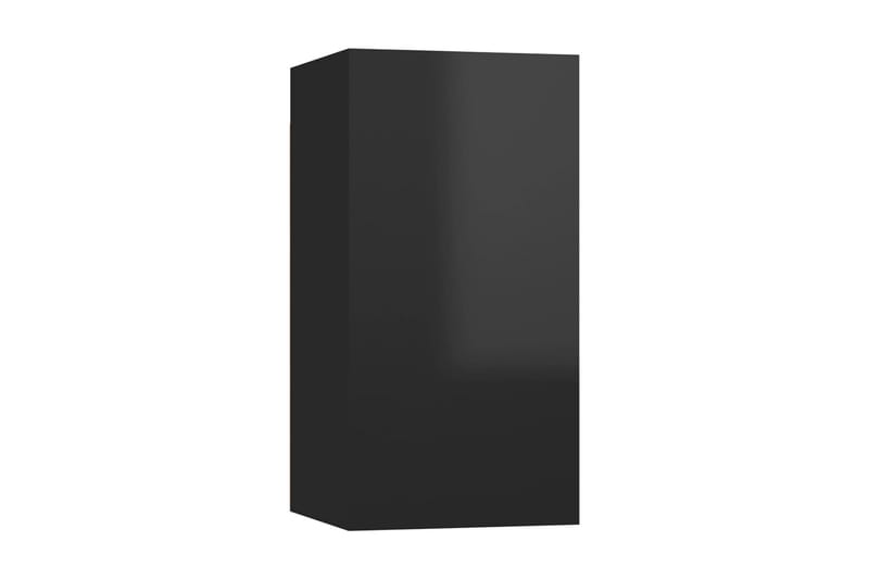 TV-skåp svart högglans 30,5x30x60 cm spånskiva - Svart - Alla Möbler - Förvaring - Tv bänkar