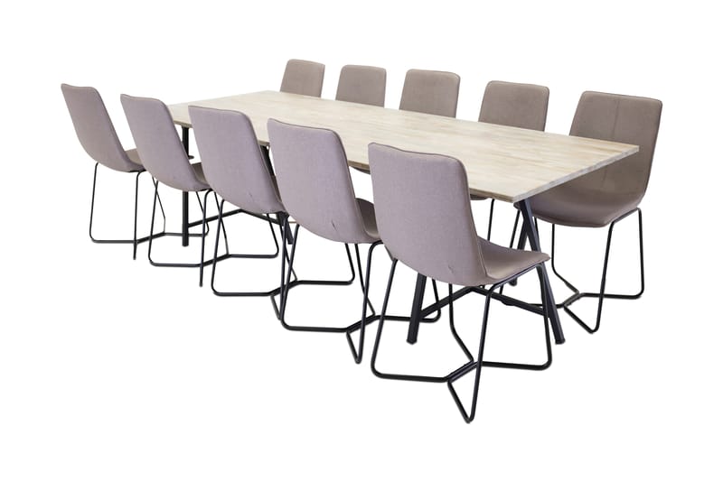 Delmas Matgrupp med 10 Medusa Köksstol - Grå - Alla Möbler - Matgrupper - Matgrupper med +10 stolar