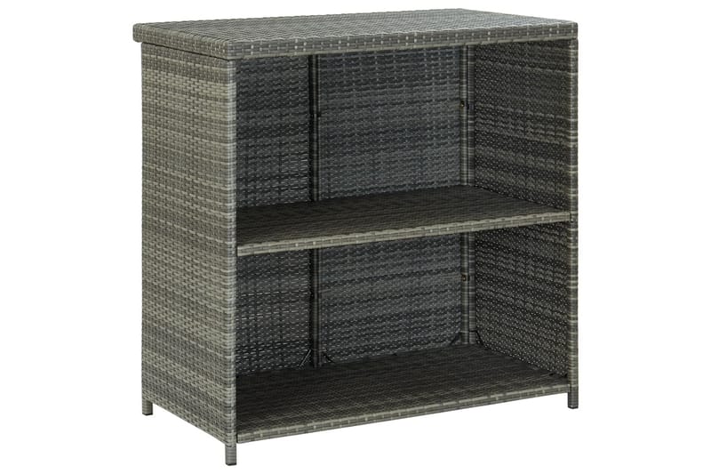 Bargrupp 3 delar konstrotting grå - Grå - Alla Möbler - Matgrupper - Matgrupper med 2 stolar