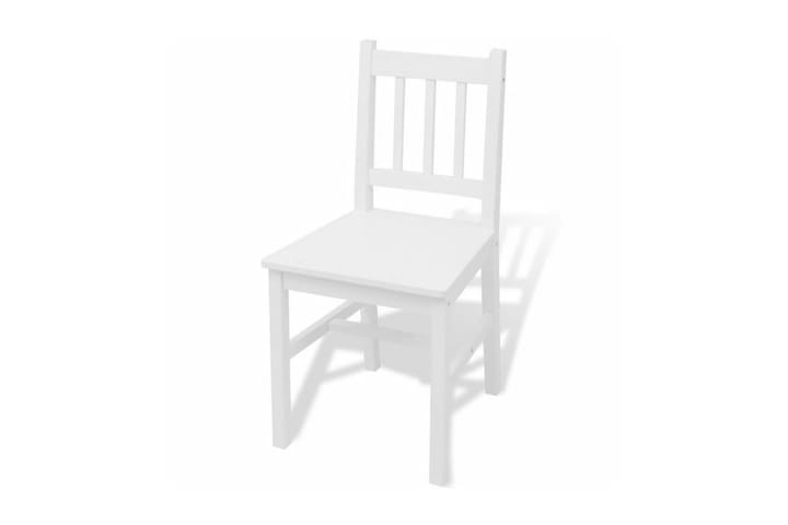 Matbord och stolar 3 delar furu vit - Vit - Alla Möbler - Matgrupper - Matgrupper med 2 stolar