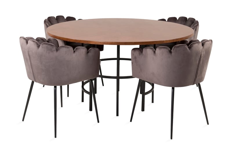 Copenhagen Matgrupp med 4 Limhamn Matstolar Grå - Furniture Fashion - Alla Möbler - Matgrupper - Matgrupper med 4 stolar