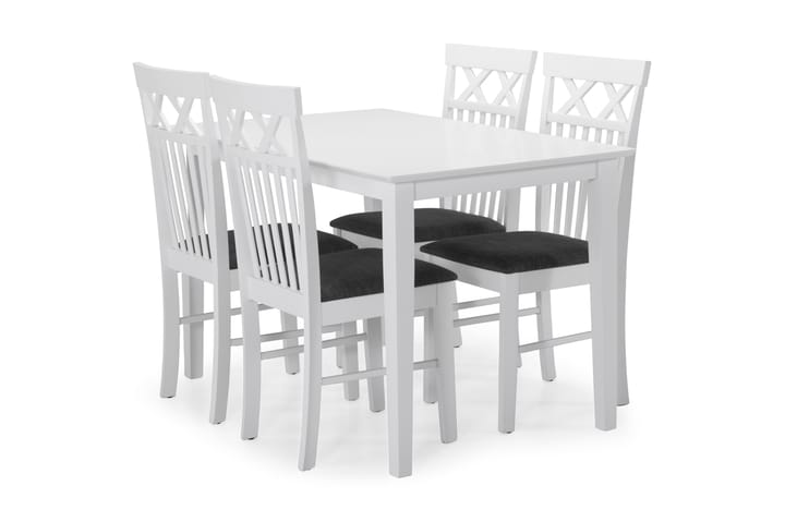 Elina Matbord med 4 st Leila stolar - Vit - Alla Möbler - Matgrupper - Matgrupper med 4 stolar