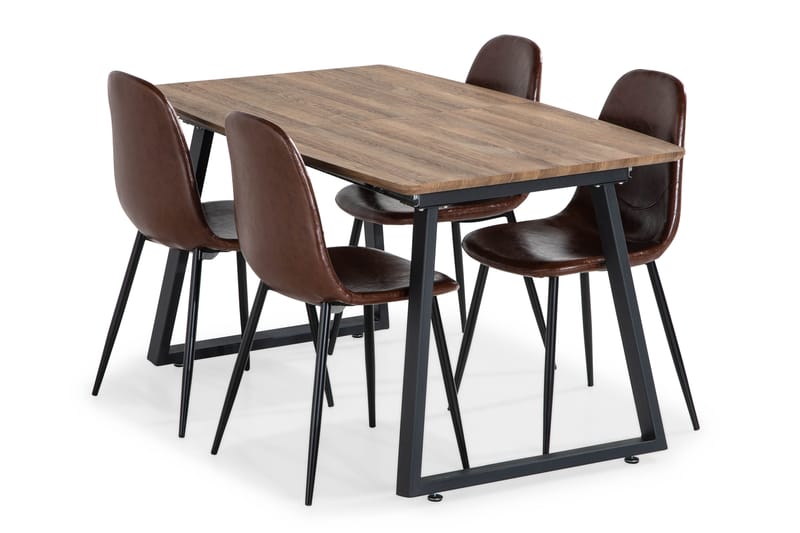 Marcelen Förlängningsbart Matbord  4 st Nibe Matstol - Alla Möbler - Matgrupper - Matgrupper med 4 stolar