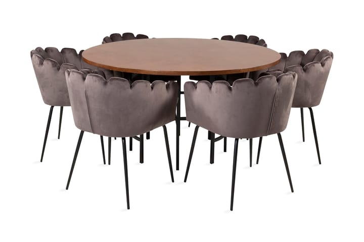 Copenhagen Matgrupp med 6 Limhamn Matstolar Grå - Furniture Fashion - Alla Möbler - Matgrupper - Matgrupper med 6 stolar