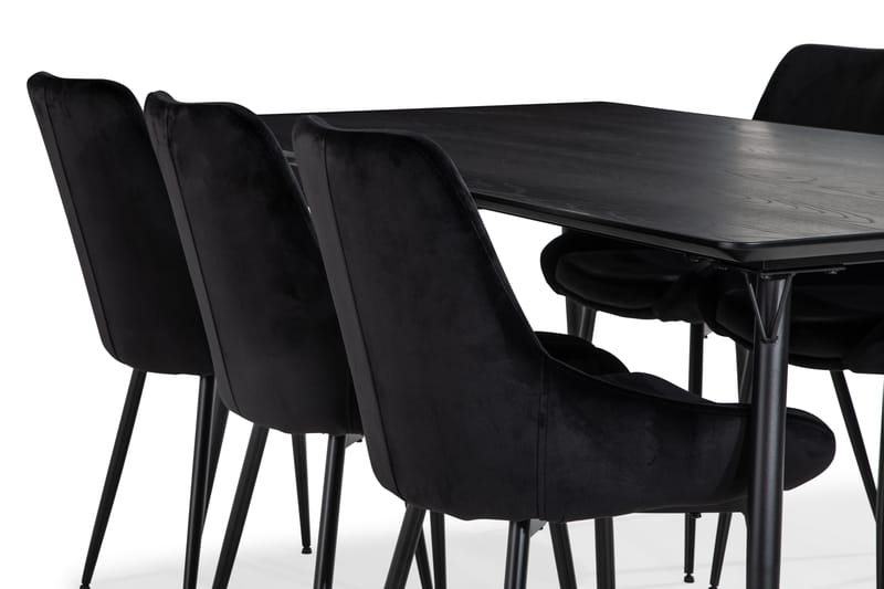 Fenny Matgrupp 180 cm med 6 Bolmen Köksstol - Svart - Alla Möbler - Matgrupper - Matgrupper med 6 stolar