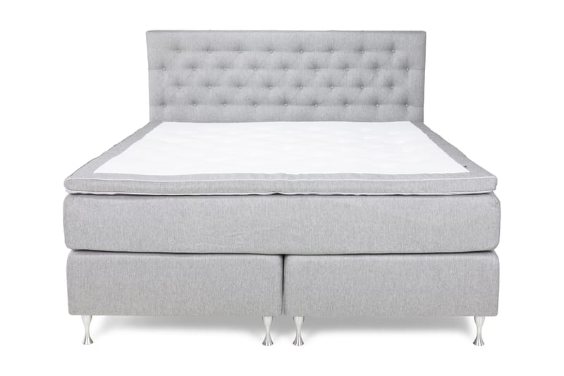 Komplett Sängpaket Mist 160x200 Ljusgrå - Alla Möbler - Sängar - Kontintentalsängar