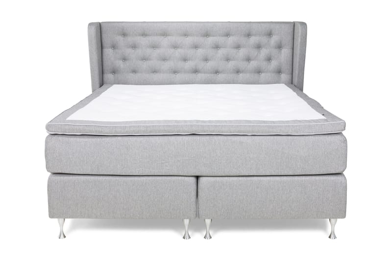 Komplett Sängpaket Mist 160x200 med Sidor Ljusgrå - Alla Möbler - Sängar - Kontintentalsängar