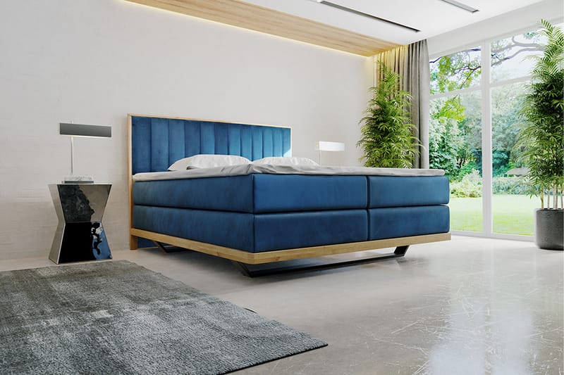 Njavve Sängpaket 140x200 cm - Blå - Alla Möbler - Sängar - Sängar med förvaring