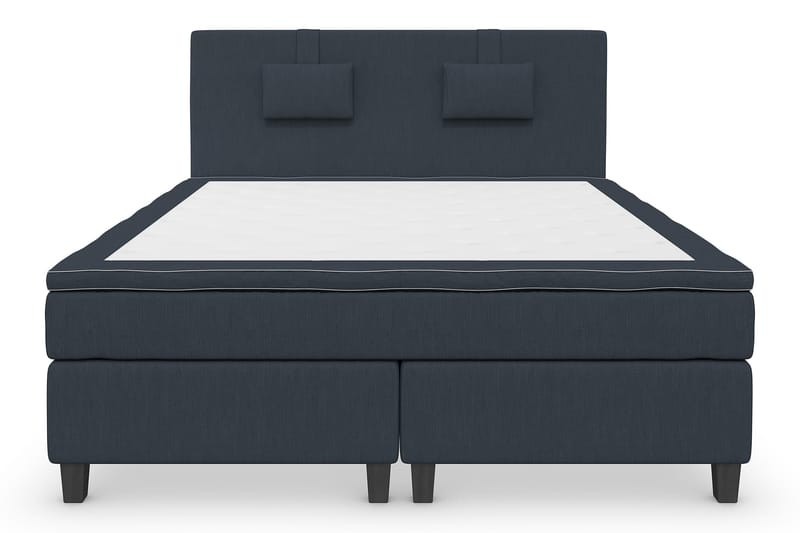 Sofiero Lyx Komplett Sängpaket 160 cm - Mörkblå/Svarta Ben - Alla Möbler - Sängar - Sängpaket
