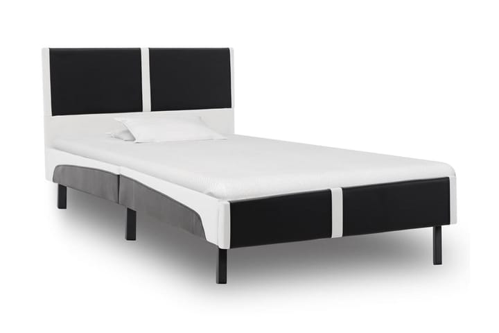 Säng med memoryskummadrass konstläder 90x200 cm - Svart - Alla Möbler - Sängar - Sängar med förvaring