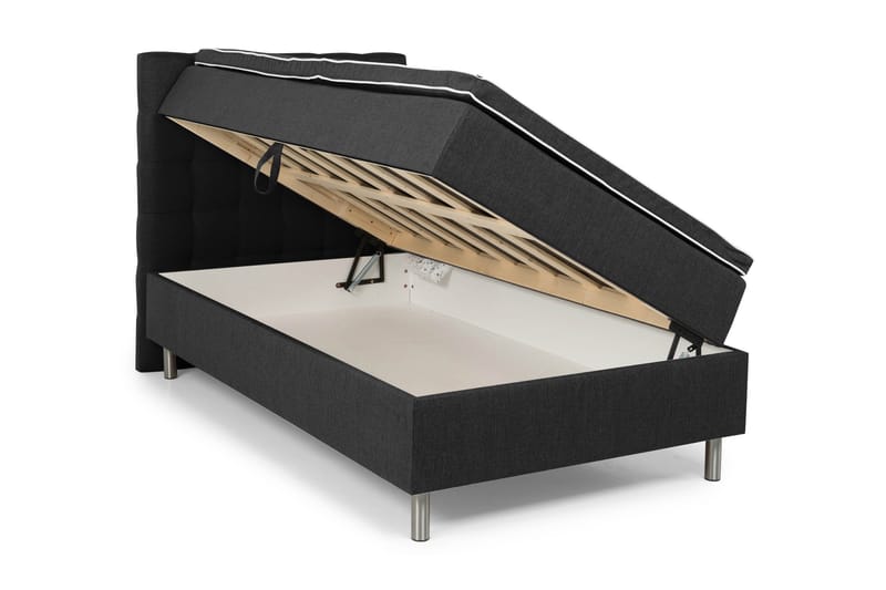 Holmby Box Bed 140x200 cm - Mörkgrå - Alla Möbler - Sängar - Sängar med förvaring