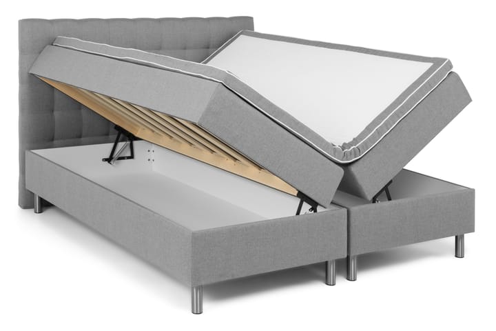 Holmby Box Bed 180x200 - Ljusgrå - Alla Möbler - Sängar - Sängar med förvaring