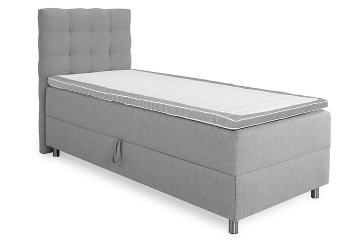 Holmby Box Bed 80x200 - Ljusgrå - Alla Möbler - Sängar - Sängar med förvaring