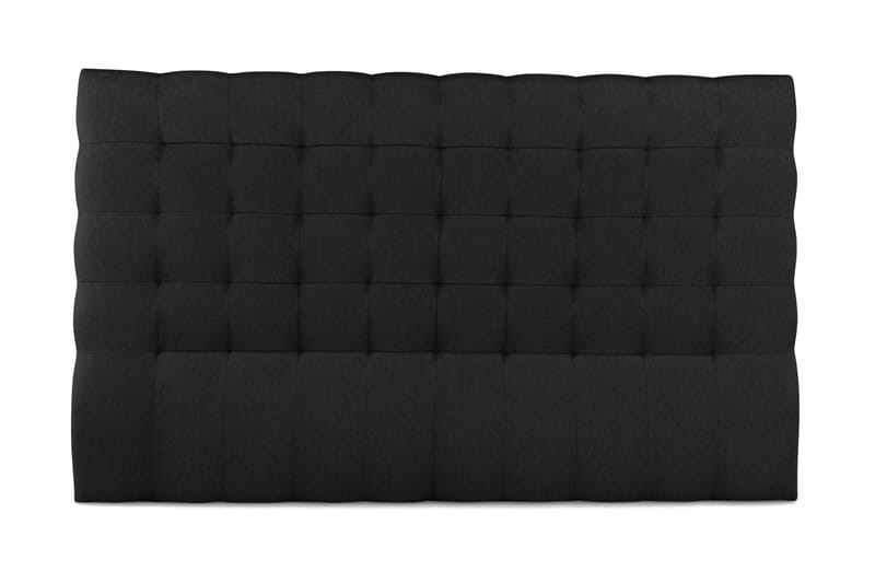 Edel Sänggavel 210 cm Rutmönstrad Låg - Svart - Alla Möbler - Sängar - Sängar med förvaring