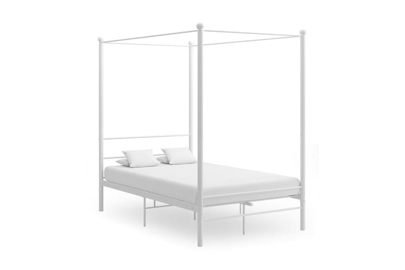 Himmelsäng vit metall 120x200 cm - Vit - Alla Möbler - Sängar - Sängramar & sängstommar