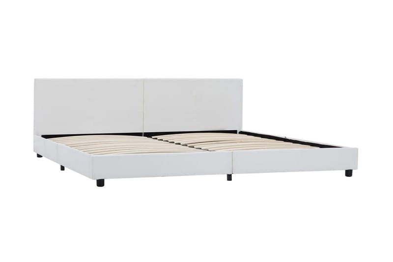 Sängram hydraulisk förvaring vit konstläder 180x200 cm - Vit - Alla Möbler - Sängar - Sängramar & sängstommar
