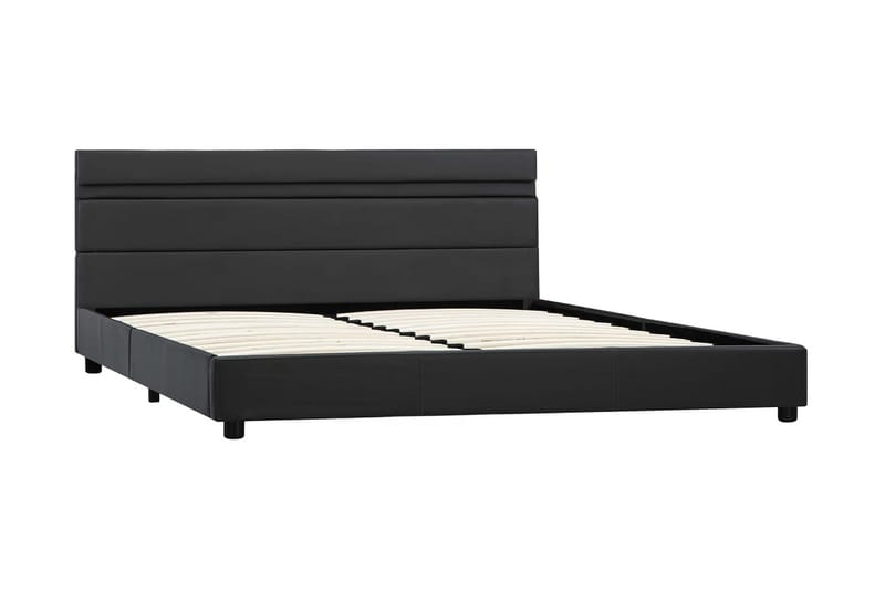 Sängram med LED grå konstläder 120x200 cm - Grå - Alla Möbler - Sängar - Sängramar & sängstommar