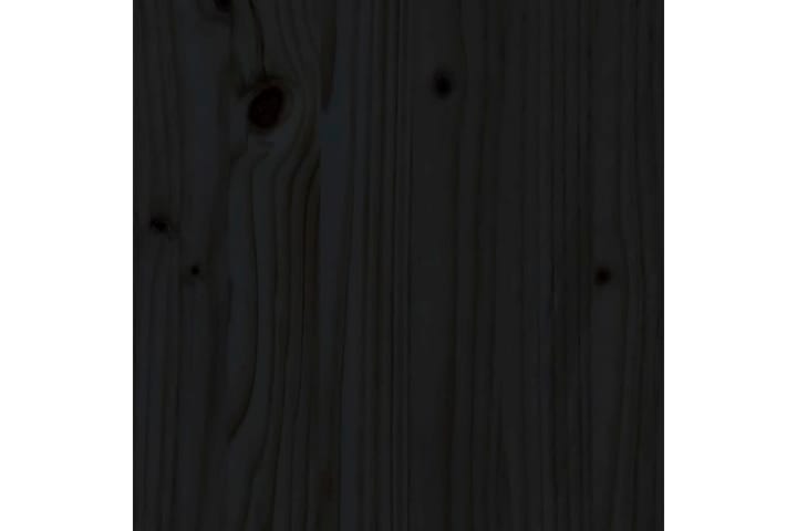 Sängram svart massiv furu 160x200 cm - Svart - Alla Möbler - Sängar - Sängramar & sängstommar