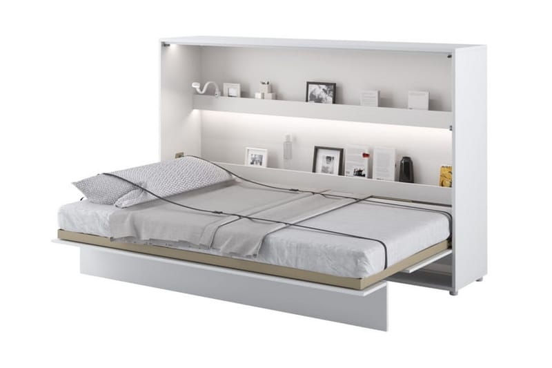 Sängskåp 120x200 cm Horisontellt Vit - Bed Concept - Alla Möbler - Sängar - Sängskåp