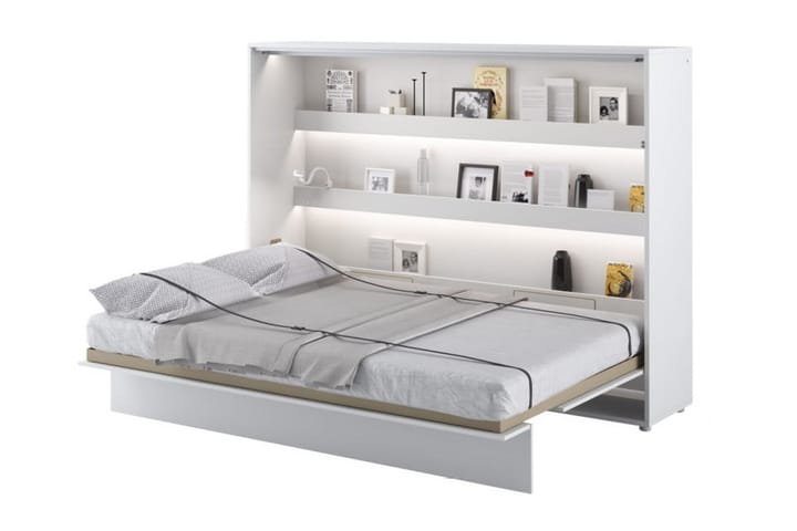 Sängskåp 140x200 cm Horisontellt Vit - Bed Concept - Alla Möbler - Sängar - Sängskåp