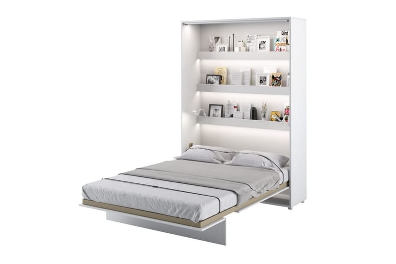 Sängskåp 140x200 cm Vertikal Vit - Bed Concept - Alla Möbler - Sängar - Sängskåp
