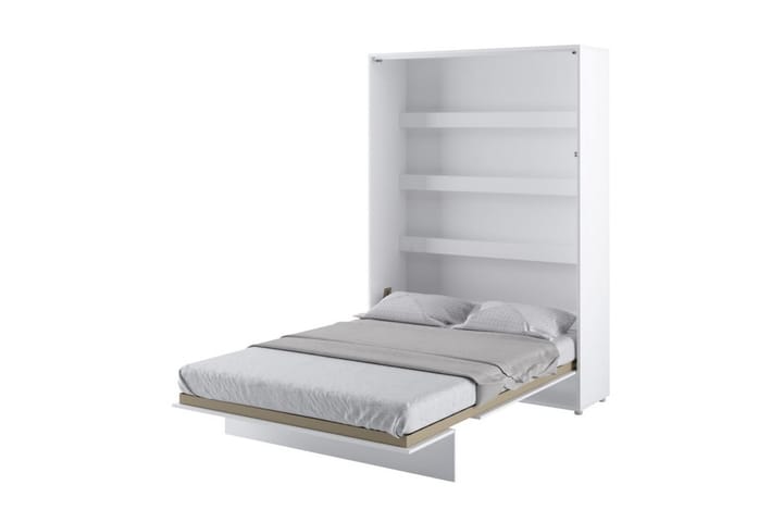 Sängskåp 140x200 cm Vertikal Vit Högglans - Bed Concept - Alla Möbler - Sängar - Sängskåp
