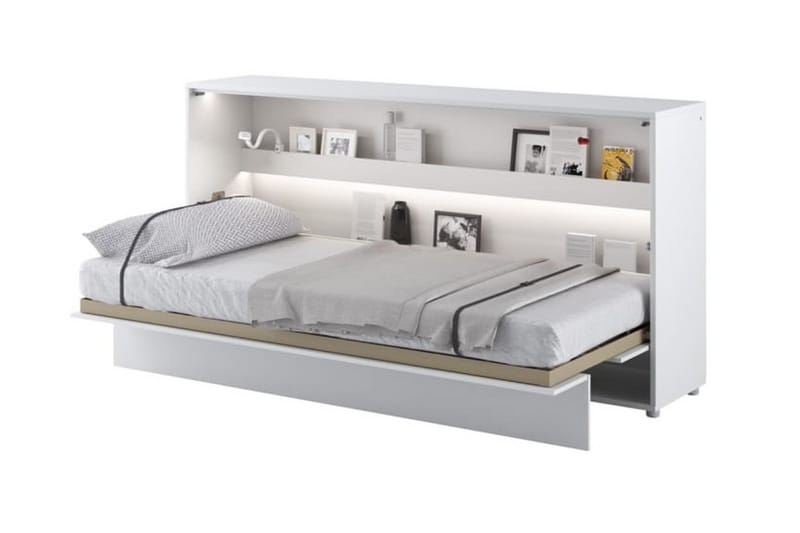 Sängskåp 90x200 cm Horisontellt Vit - Bed Concept - Alla Möbler - Sängar - Sängskåp