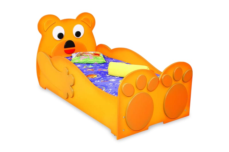 Trofast Barnsäng Teddybjörn inkl Madrass - Orange - Alla Möbler - Sängar - Våningssängar