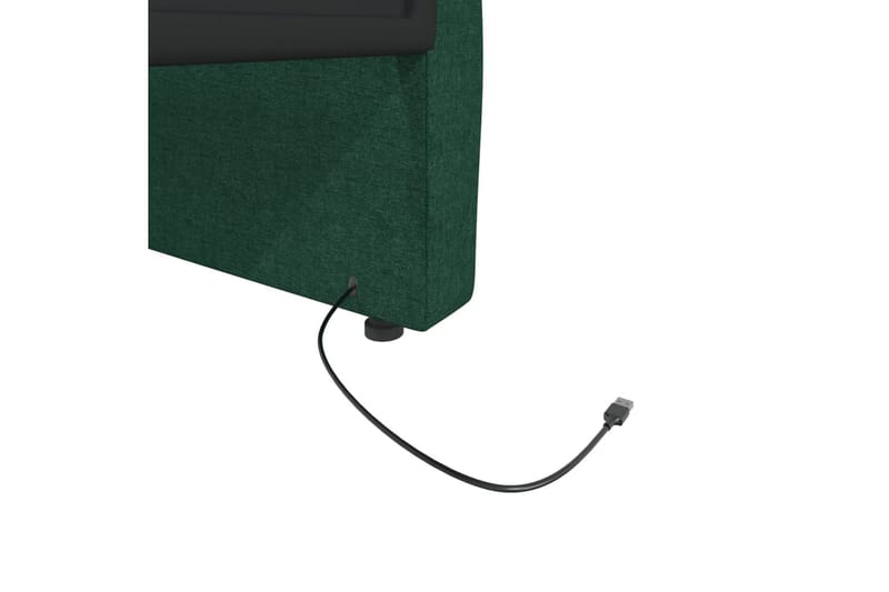 Dagbädd med USB mörkgrön tyg 90x200 cm - Grön - Alla Möbler - Soffor - 2+3 sits soffor