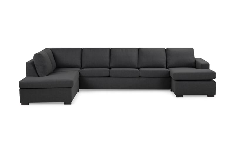 Nova U-soffa XL Divan Höger - Mörkgrå - Alla Möbler - Förvaring - Garderober