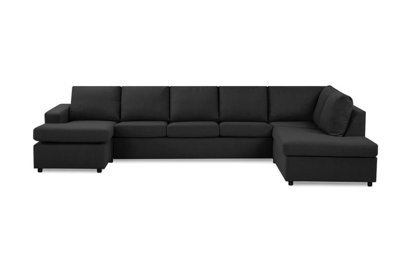 Nova U-soffa XL Divan Vänster - Antracit - Alla Möbler - Möbelvård - Textil