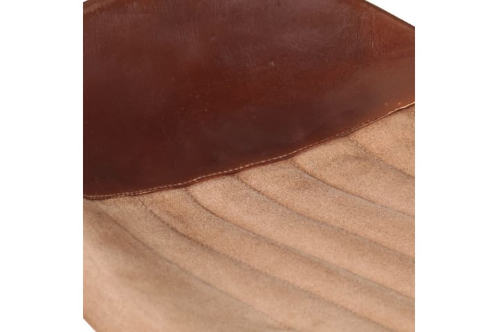 Barstolar 2 st brun äkta skinn - Brun - Alla Möbler - Stolar - Barstolar
