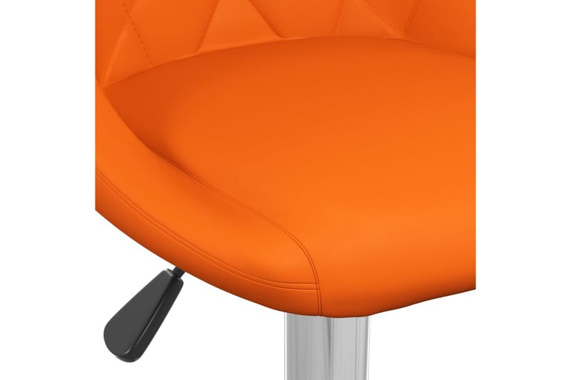 Barstolar 2 st orange konstläder - Orange - Alla Möbler - Stolar - Barstolar