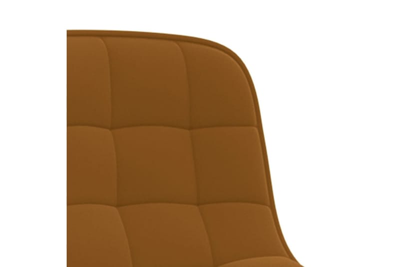 Snurrbara matstolar 2 st brun sammet - Brun - Alla Möbler - Stolar - Matstolar