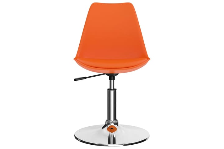 Snurrbara matstolar 2 st orange konstläder - Orange - Alla Möbler - Stolar - Matstolar