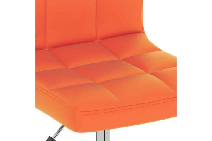 Snurrbara matstolar 4 st orange konstläder - Orange - Alla Möbler - Stolar - Matstolar