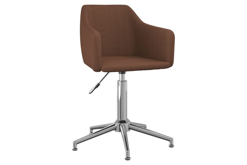 Snurrbar kontorsstol brun tyg - Brun - Alla Möbler - Stolar - Skrivbordsstolar