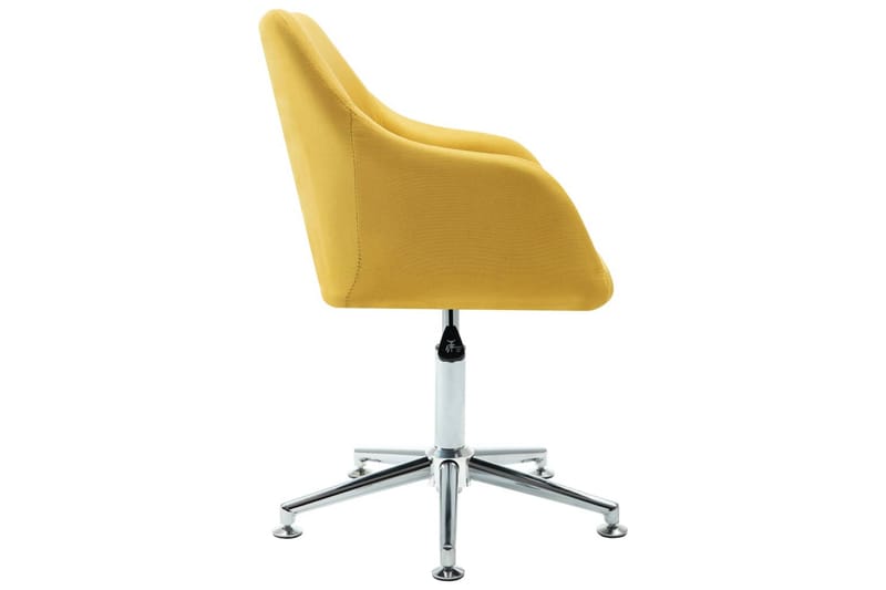 Snurrbar kontorsstol gul tyg - Gul - Alla Möbler - Stolar - Skrivbordsstolar