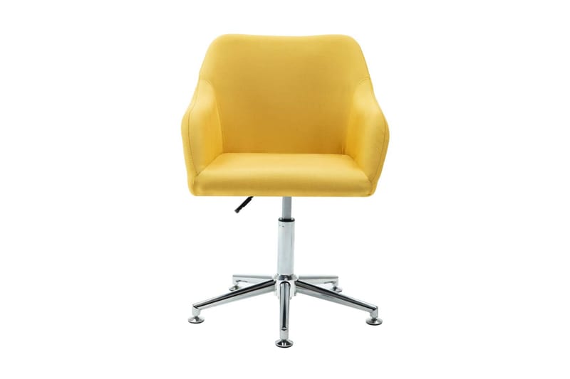 Snurrbar kontorsstol gul tyg - Gul - Alla Möbler - Stolar - Skrivbordsstolar