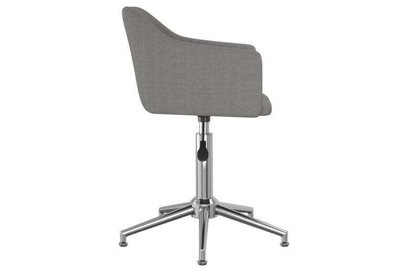 Snurrbar kontorsstol ljusgrå tyg - Grå - Alla Möbler - Stolar - Skrivbordsstolar