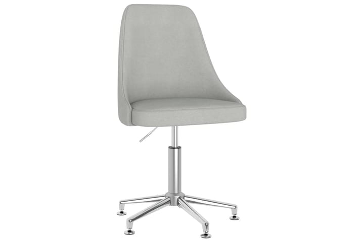 Snurrbar kontorsstol ljusgrå tyg - Grå - Alla Möbler - Stolar - Skrivbordsstolar