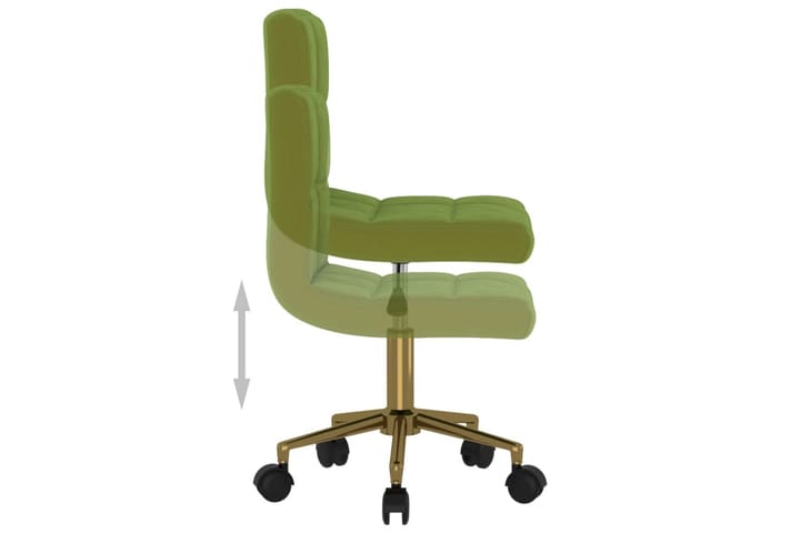 Snurrbar kontorsstol ljusgrön sammet - Grön - Alla Möbler - Stolar - Skrivbordsstolar
