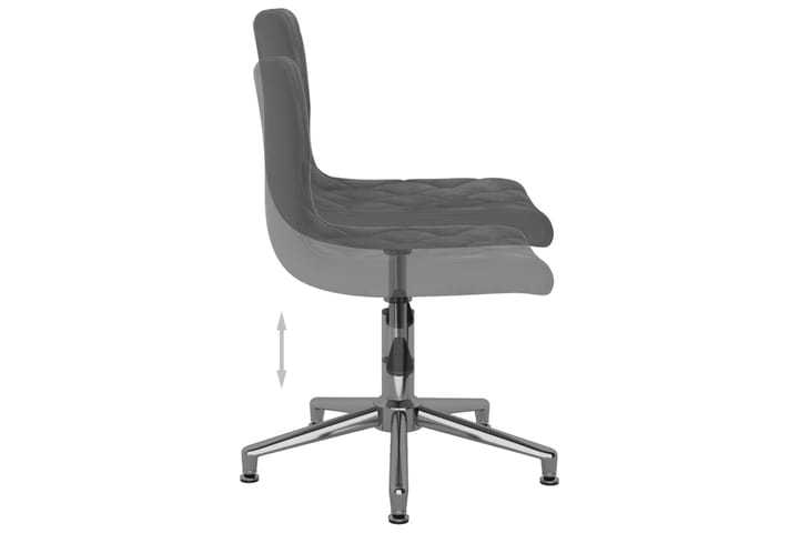 Snurrbar kontorsstol mörkgrå sammet - Grå - Alla Möbler - Stolar - Skrivbordsstolar