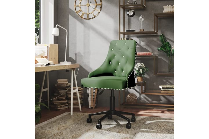 Snurrbar kontorsstol mörkgrön sammet - Grön - Alla Möbler - Stolar - Skrivbordsstolar