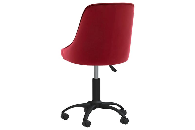 Snurrbar kontorsstol vinröd sammet - Röd - Alla Möbler - Stolar - Skrivbordsstolar