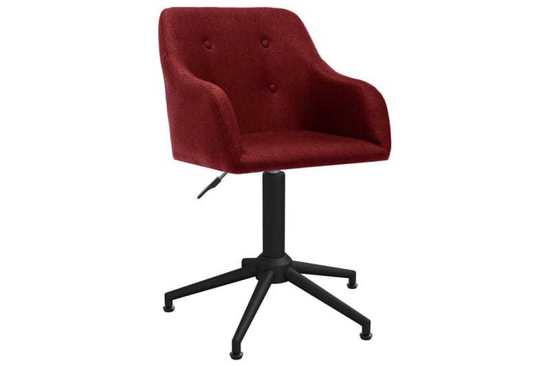 Snurrbar kontorsstol vinröd tyg - Röd - Alla Möbler - Stolar - Skrivbordsstolar