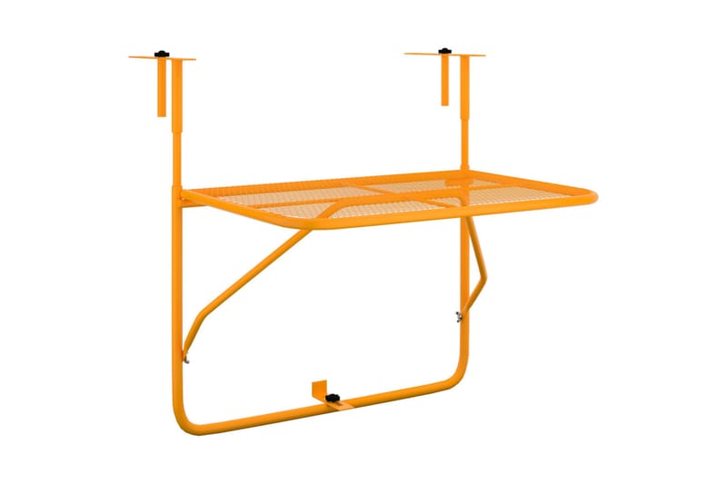 Balkongbord gul 60x40 cm stål - Gul - Alla Möbler - Utemöbler - Balkongmöbler