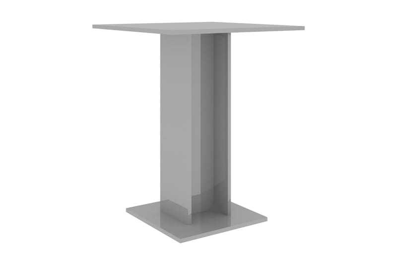 Bistrobord grå högglans 60x60x75 cm spånskiva - Grå - Alla Möbler - Utemöbler - Balkongmöbler
